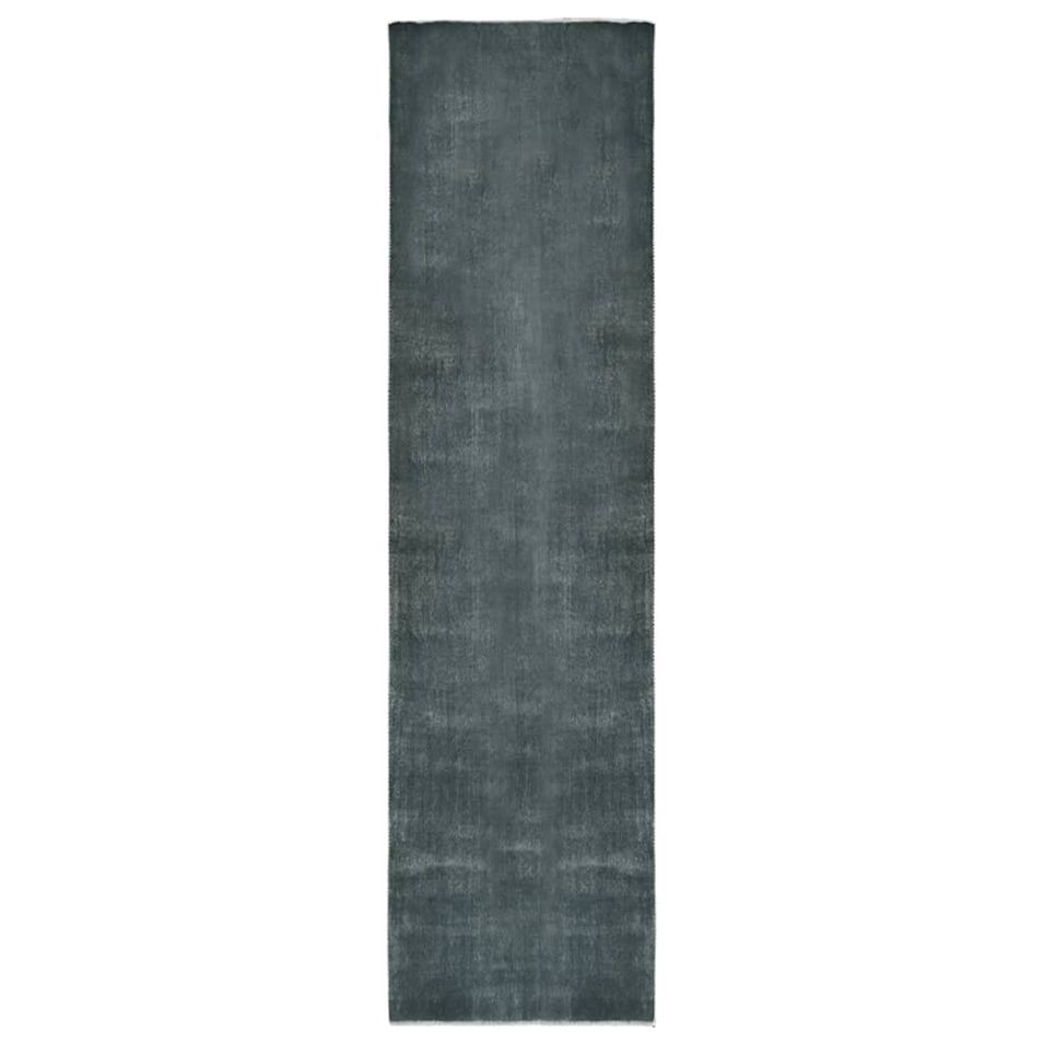 Tapis de couloir lavable pliable Gris 100x400 cm Polyester - Photo n°1