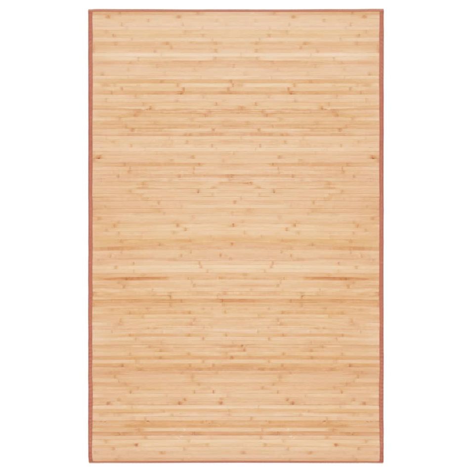 Tapis en bambou 100 x 160 cm Marron 2 - Photo n°1