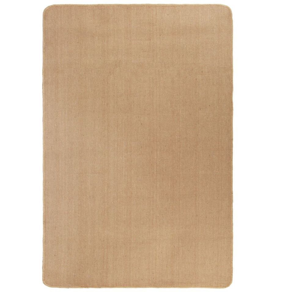Tapis en jute avec support en latex 120 x 180 cm Naturel - Photo n°1