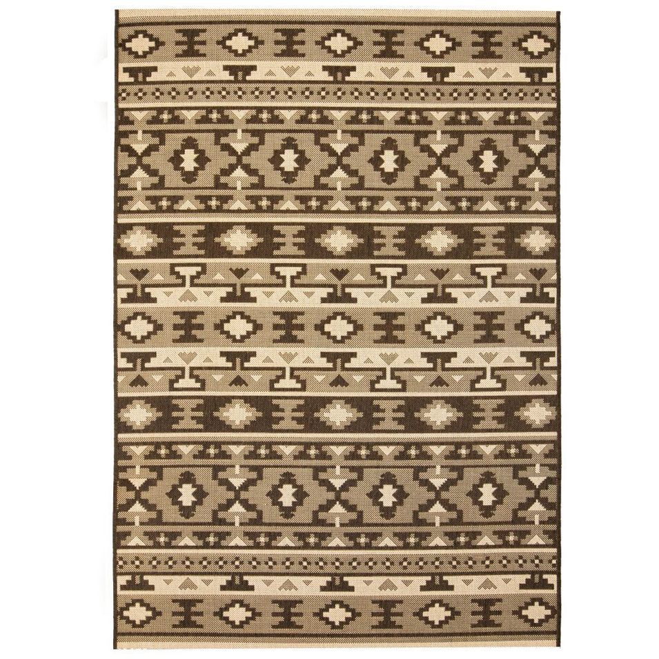Tapis extérieur/intérieur Style sisal 120x170cm Design ethnique - Photo n°1