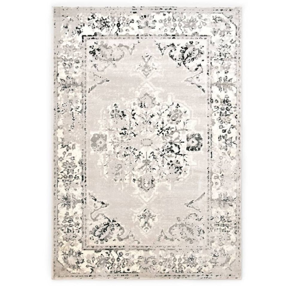 Tapis Gris et noir 120x170 cm PP - Photo n°1