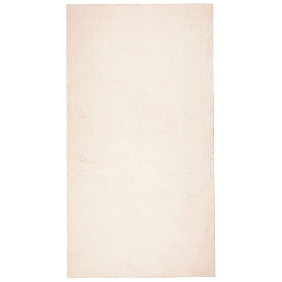 Tapis HUARTE à poils courts doux et lavable beige 80x150 cm - Photo n°1