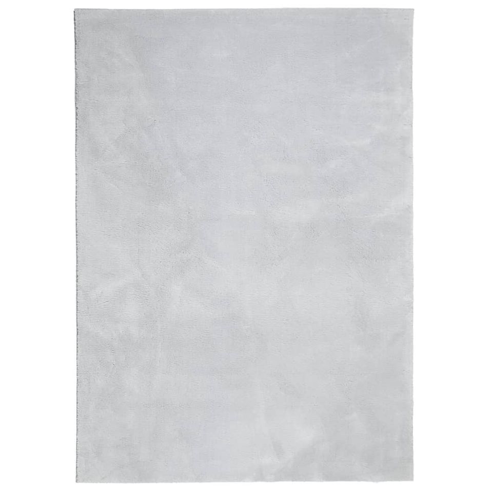 Tapis HUARTE à poils courts doux et lavable gris 200x280 cm - Photo n°1