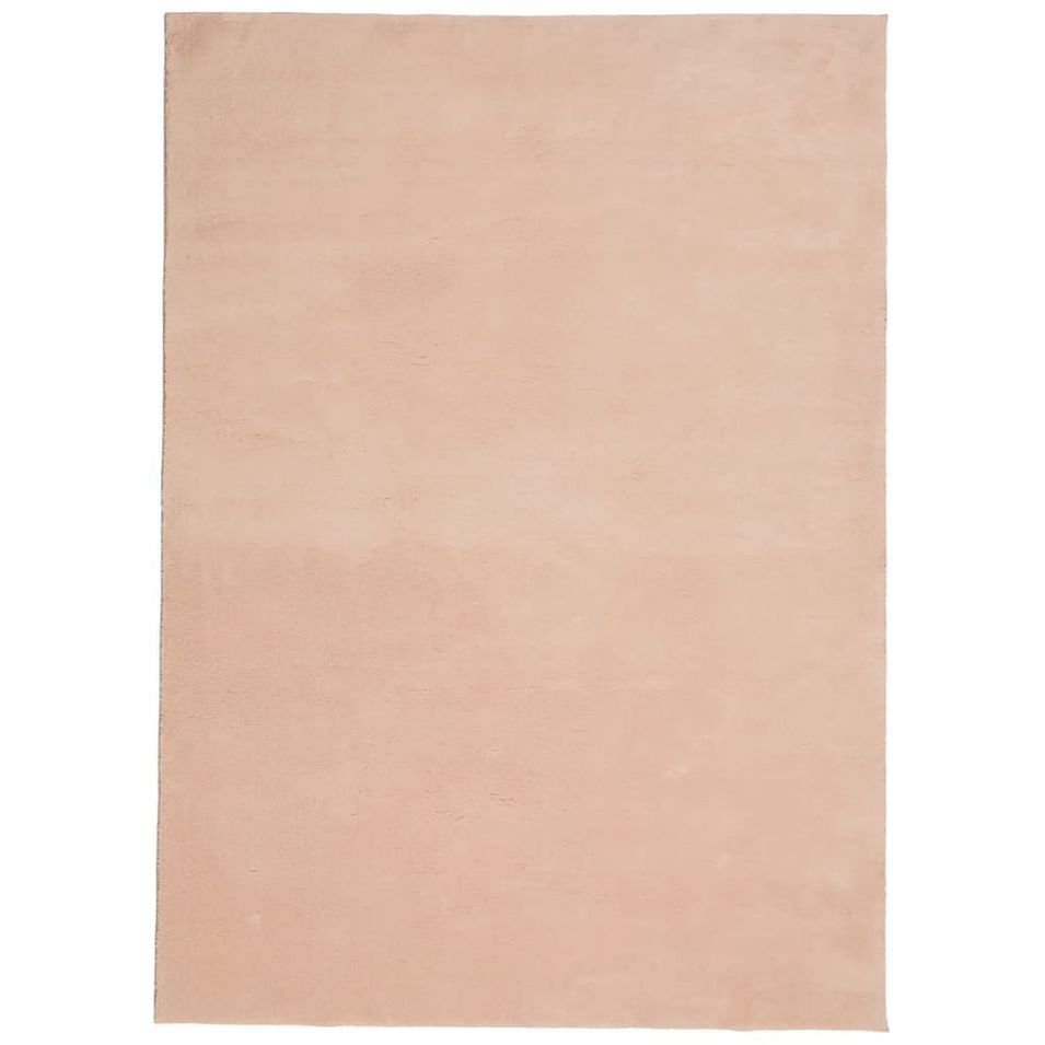 Tapis HUARTE à poils courts doux lavable rouge clair 200x280 cm - Photo n°1