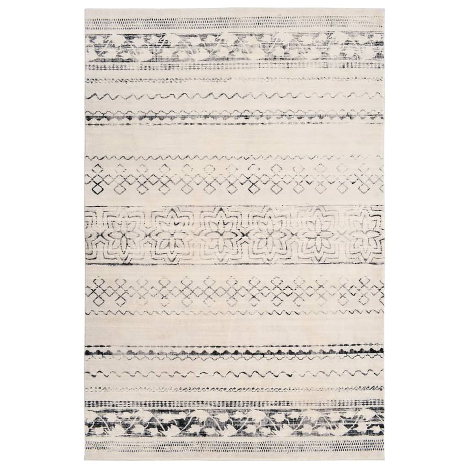 Tapis imprimé Beige 160 x 230 cm Polyester 2 - Photo n°1