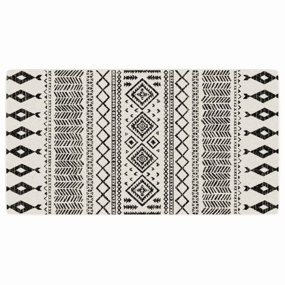 Tapis intérieur extérieur à poils courts 80x150 cm antidérapant - Photo n°1