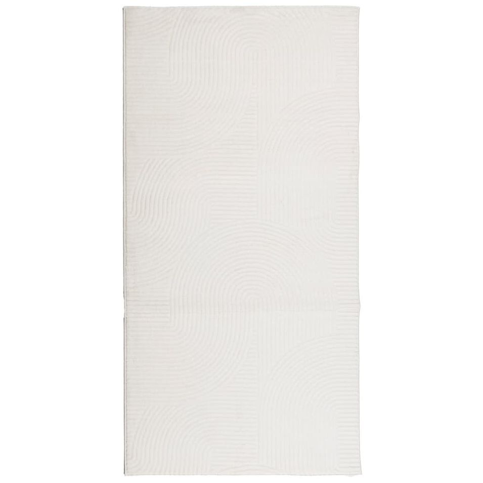 Tapis IZA poils courts style scandinave crème 100x200 cm - Photo n°1