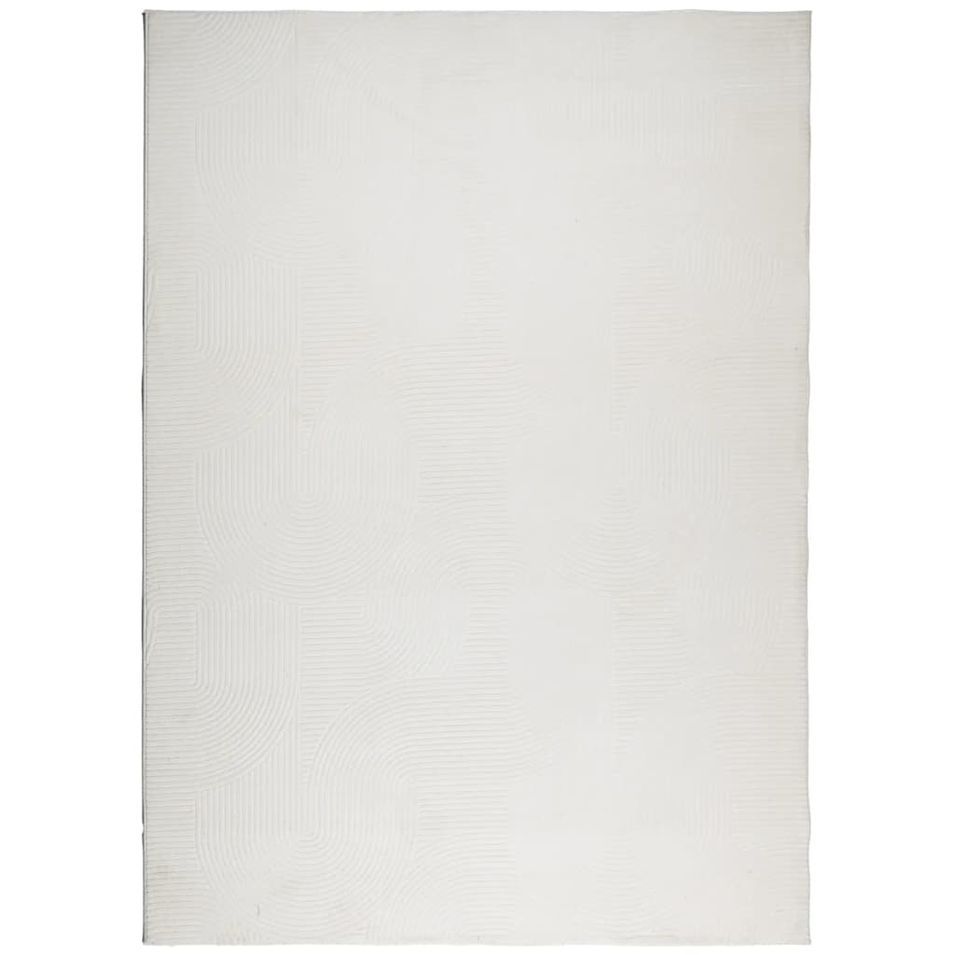 Tapis IZA poils courts style scandinave crème 200x280 cm - Photo n°1