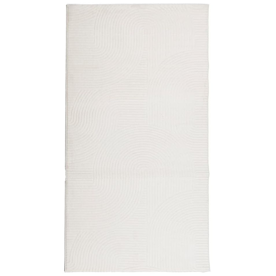Tapis IZA poils courts style scandinave crème 80x150 cm - Photo n°1