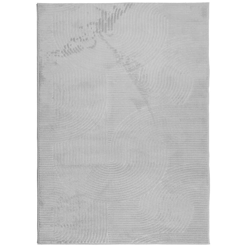 Tapis IZA poils courts style scandinave gris 240x340 cm - Photo n°1
