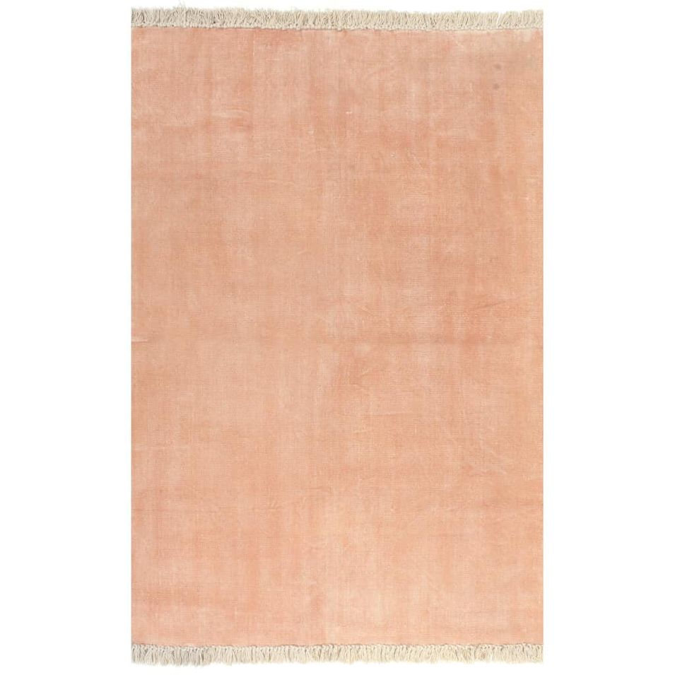 Tapis Kilim Coton 200 x 290 cm Rose - Photo n°1