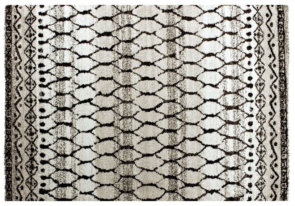 Tapis rectangulaire beige Palia 160 cm - Photo n°1