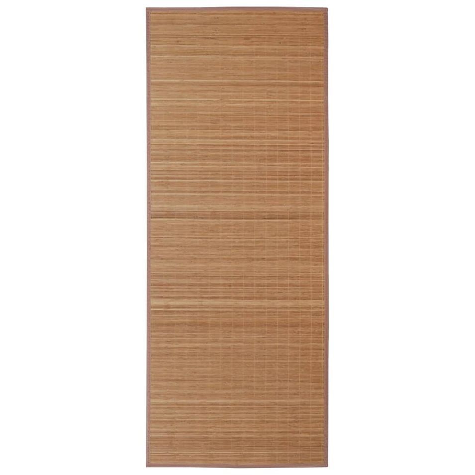 Tapis rectangulaire Marron Bambou 120 x 180 cm - Photo n°1