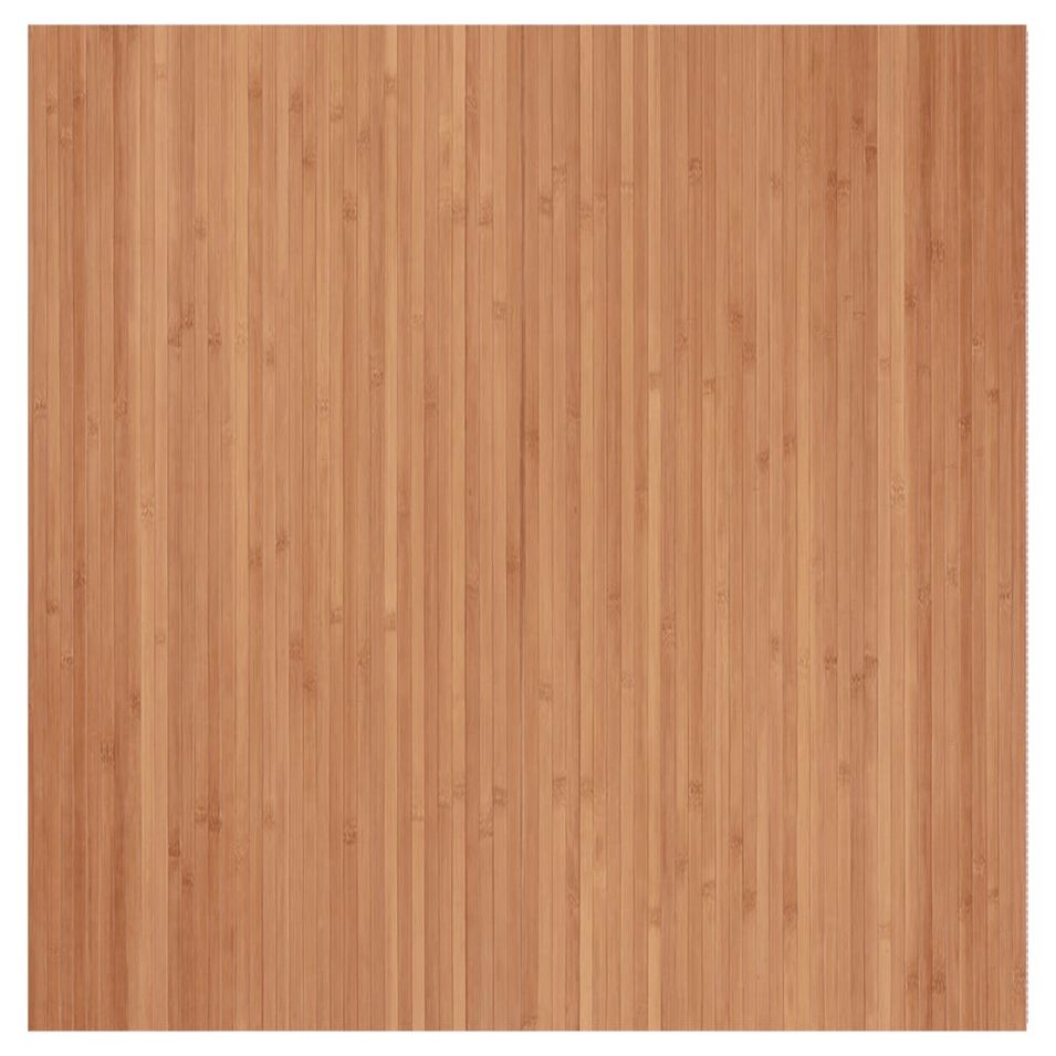 Tapis rectangulaire naturel 100x100 cm bambou - Photo n°1