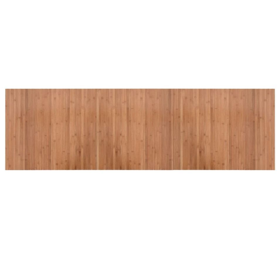 Tapis rectangulaire naturel 60x200 cm bambou - Photo n°1