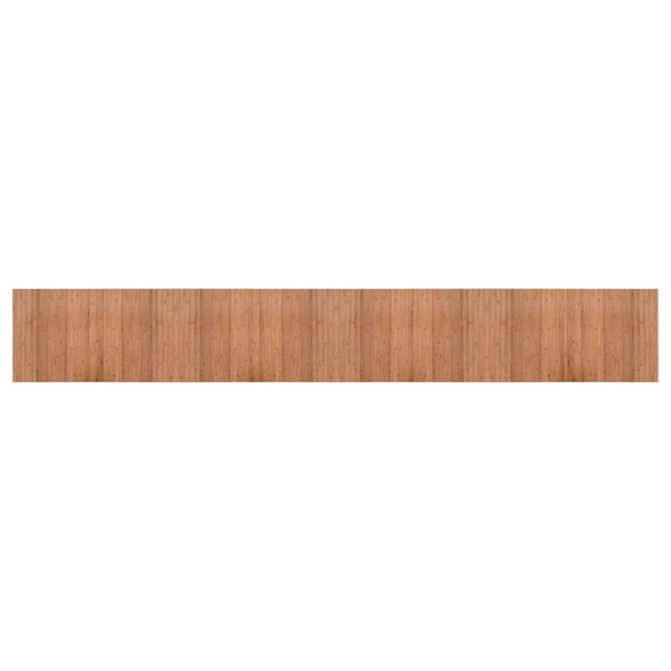 Tapis rectangulaire naturel 60x400 cm bambou - Photo n°1