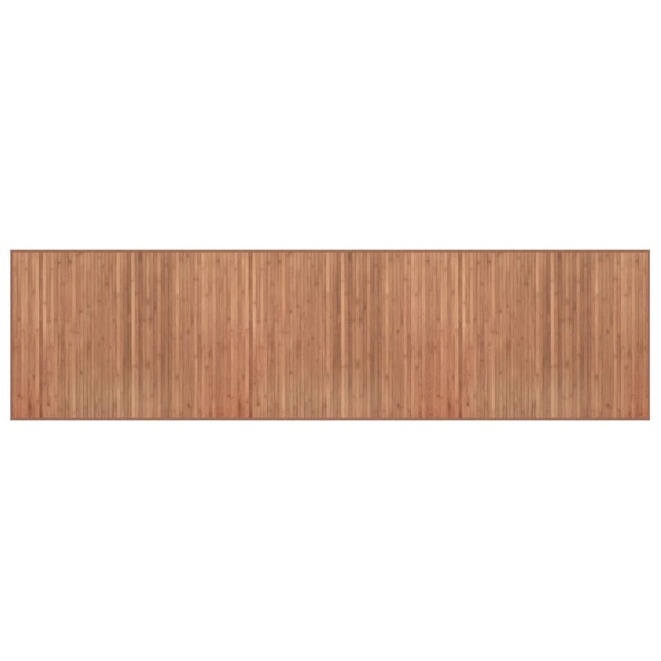 Tapis rectangulaire naturel 80x300 cm bambou - Photo n°1