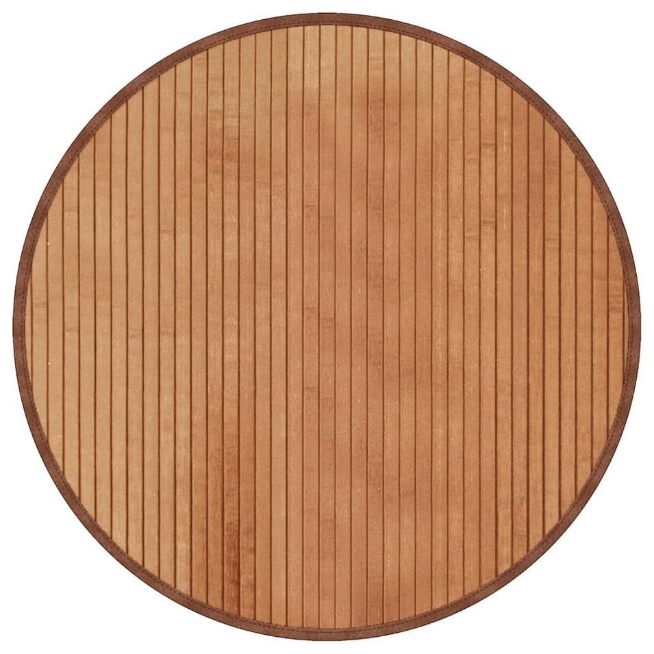 Tapis rond naturel 60 cm bambou - Photo n°1