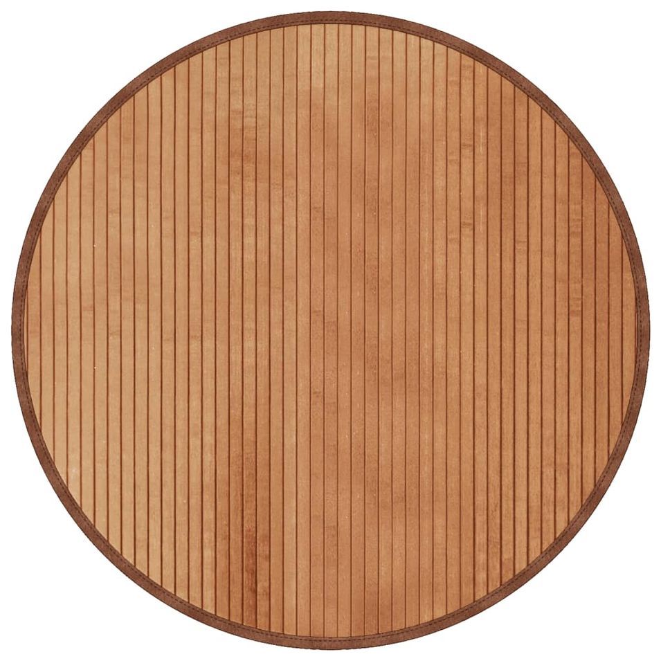 Tapis rond naturel 80 cm bambou - Photo n°1