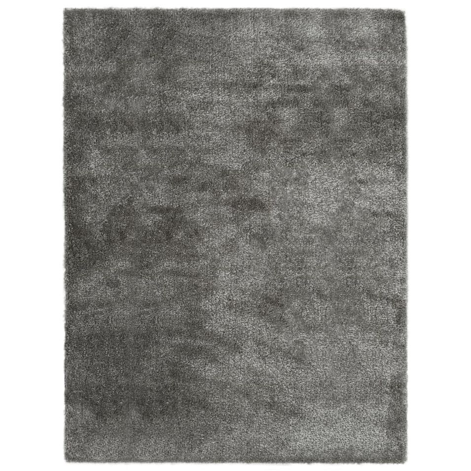 Tapis Shaggy 160 x 230 cm Anthracite - Photo n°1