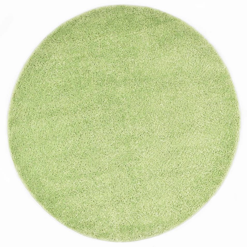 Tapis Shaggy 67 cm Vert - Photo n°1