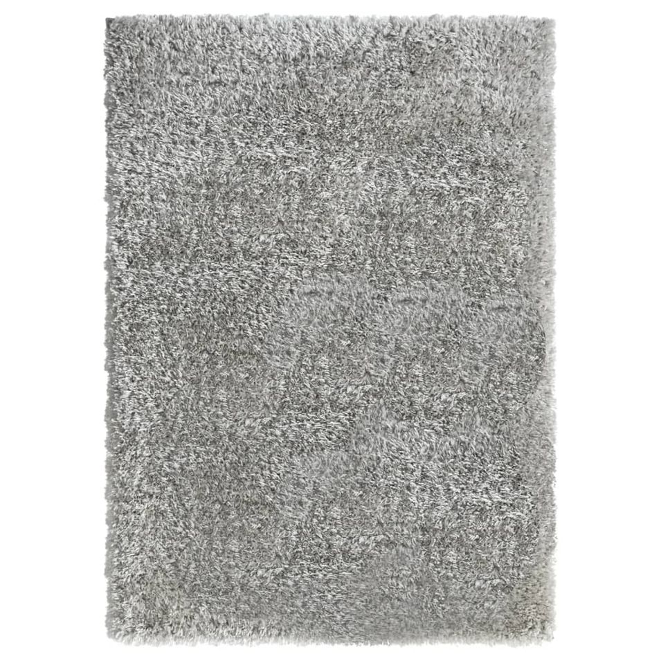 Tapis shaggy à poils hauts Gris 120x170 cm 50 mm - Photo n°1