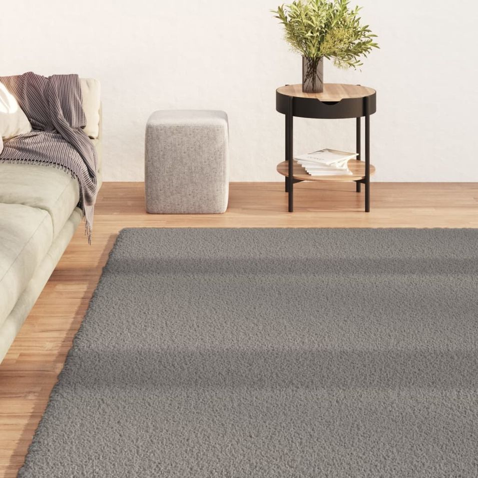 Tapis shaggy à poils longs Gris 200x290 cm - Photo n°1