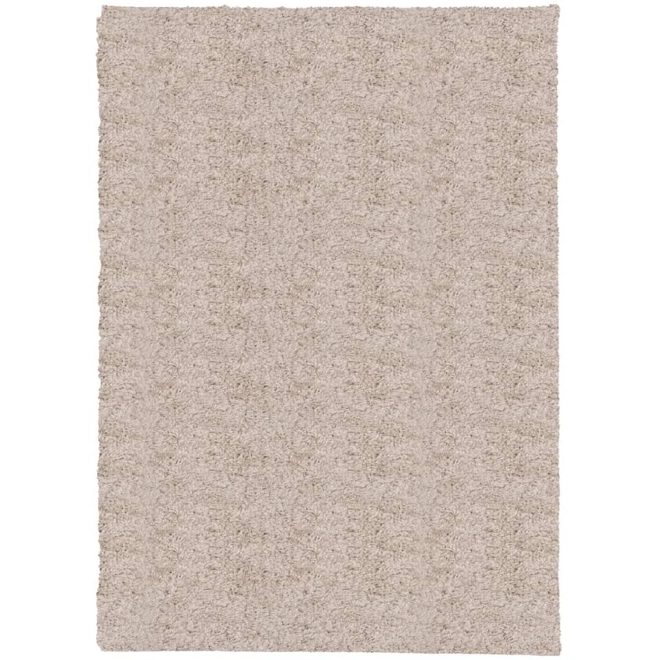 Tapis shaggy à poils longs moderne beige 200x280 cm - Photo n°1