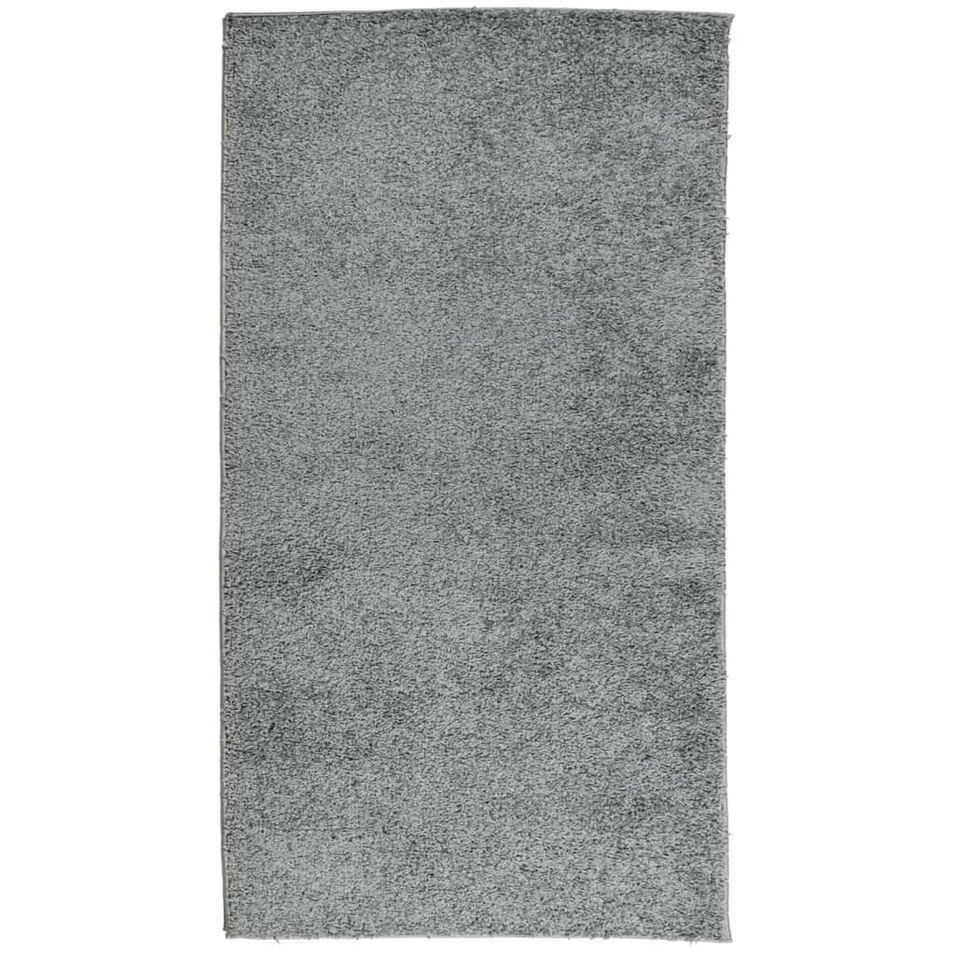 Tapis shaggy à poils longs moderne vert 60x110 cm - Photo n°1