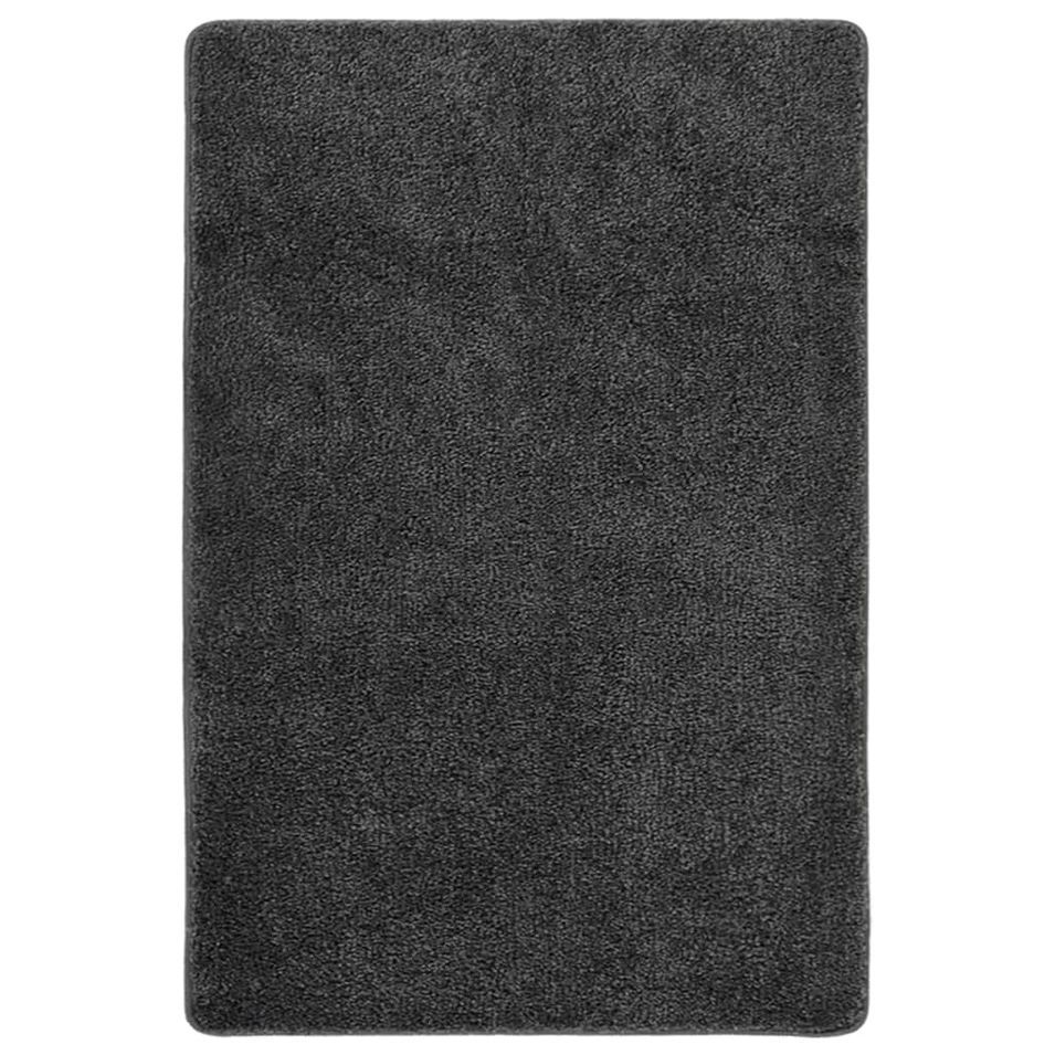 Tapis shaggy antidérapant Gris 140x200 cm - Photo n°1