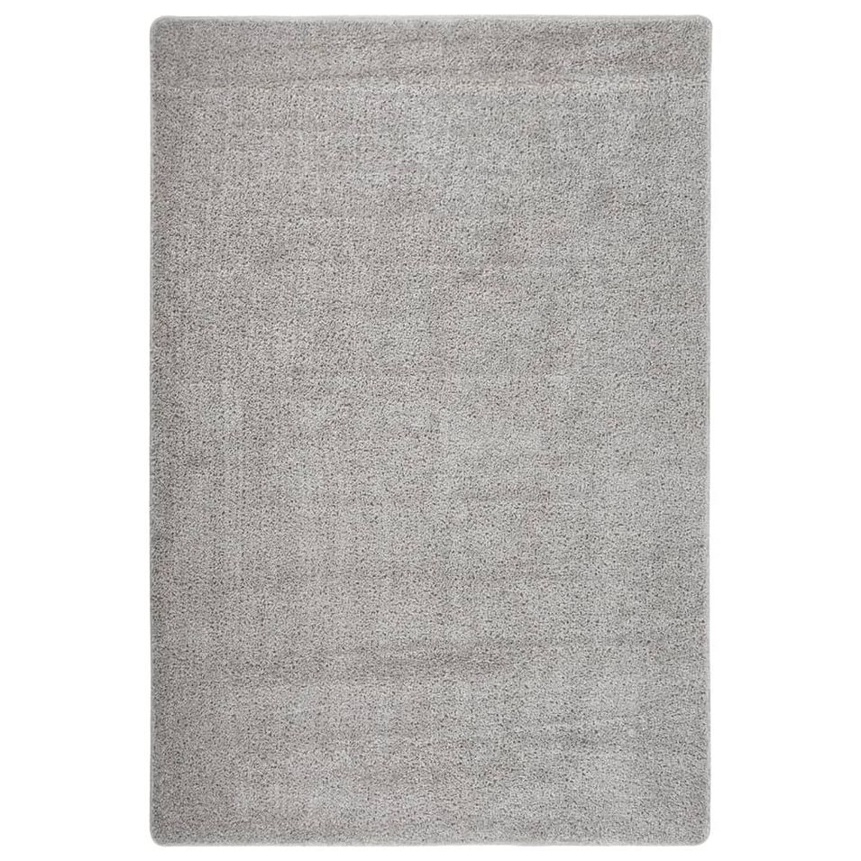 Tapis shaggy antidérapant Gris clair 140x200 cm - Photo n°1