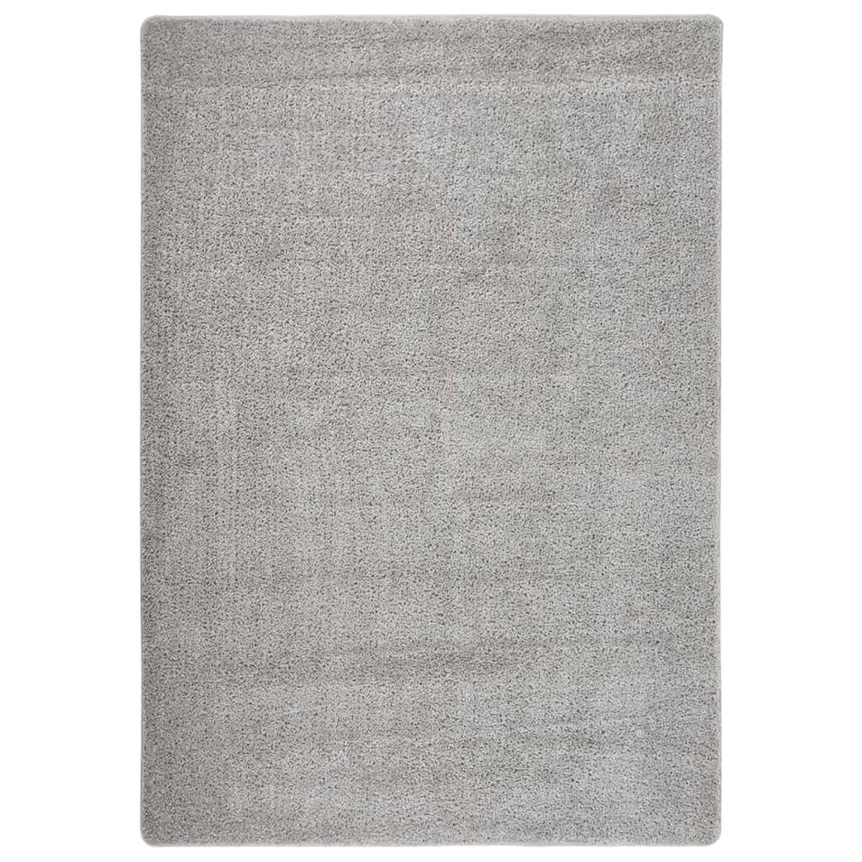 Tapis shaggy antidérapant Gris clair 160x230 cm - Photo n°1