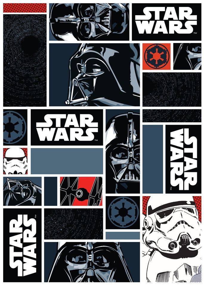 Tapis Star Wars Icons Polyamide Noir - Photo n°1