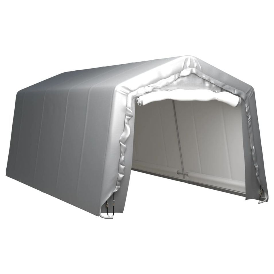 Tente de rangement 300x600 cm Acier Gris - Photo n°1
