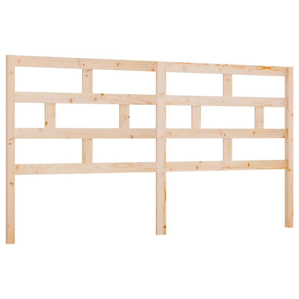 Tête de lit 206x4x100 cm Bois massif de pin 6 - Photo n°1