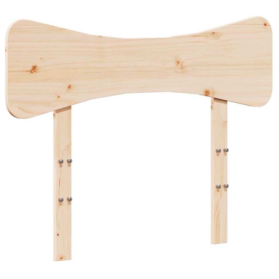 Tête de lit 90 cm bois massif de pin - Photo n°1