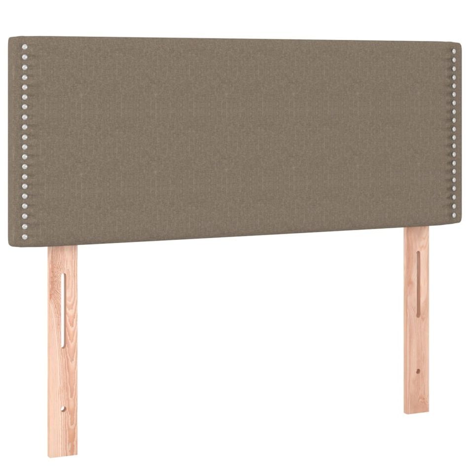 Tête de lit à LED Taupe 100x5x78/88 cm Tissu - Photo n°1