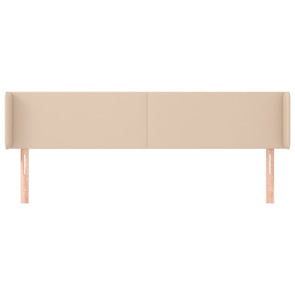 Tête de lit avec oreilles Cappuccino 163x16x78/88 cm Similicuir - Photo n°1