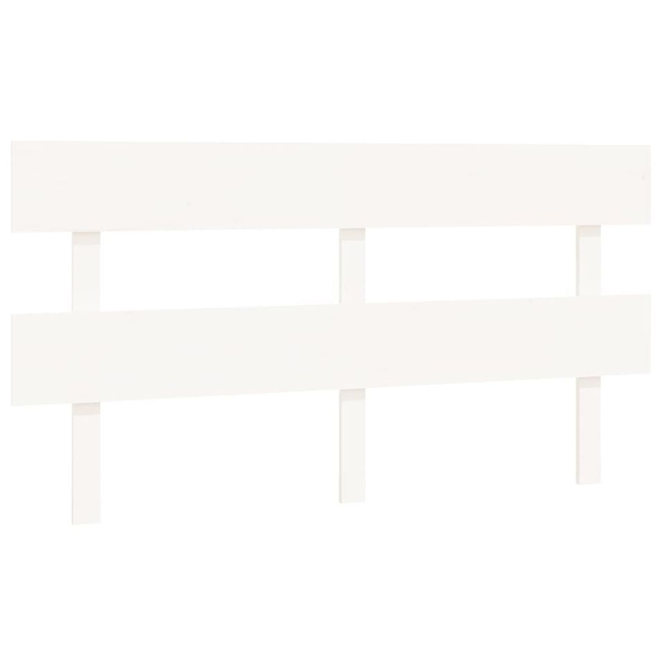 Tête de lit Blanc 164x3x81 cm Bois massif de pin - Photo n°1