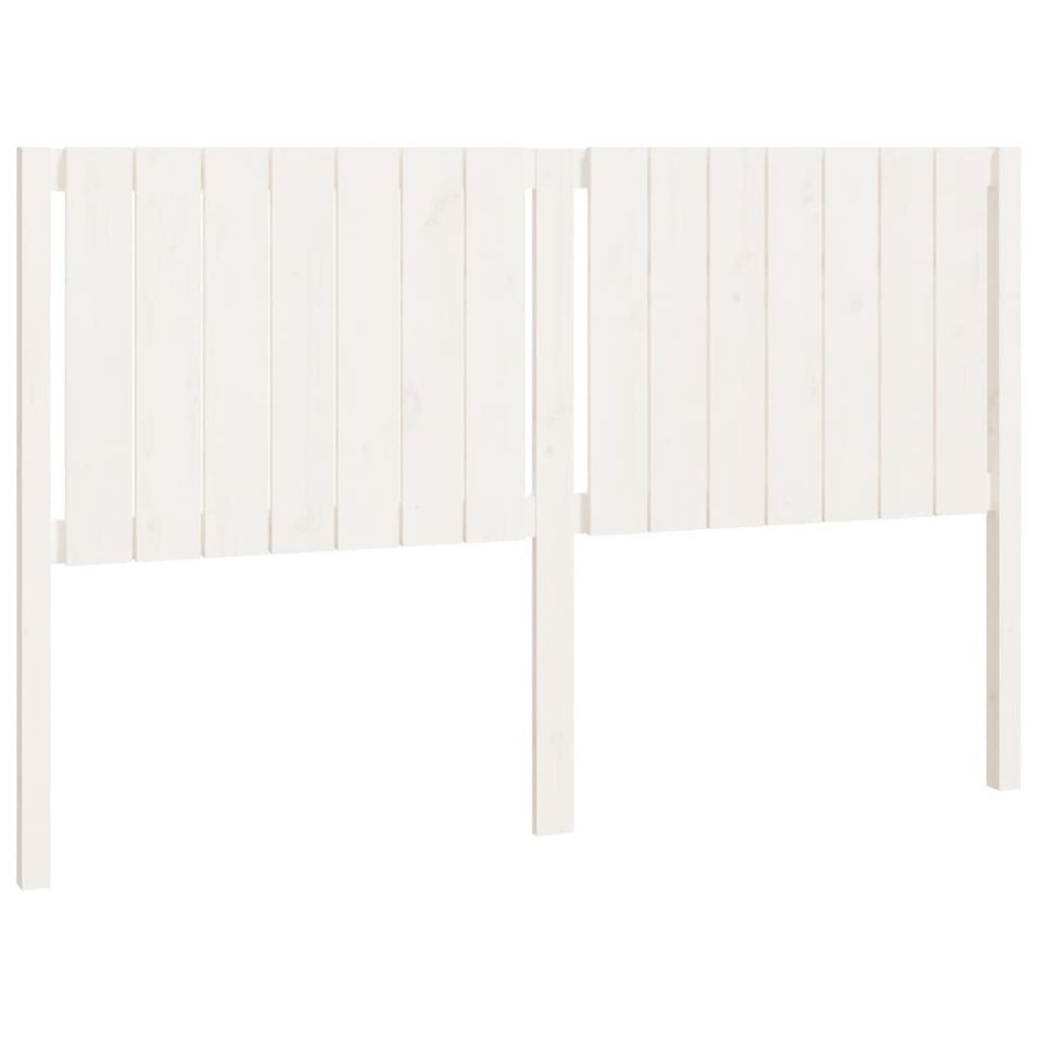 Tête de lit Blanc 165,5x4x100 cm Bois massif de pin - Photo n°1