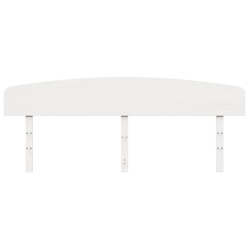 Tête de lit blanc 180 cm bois massif de pin - Photo n°1