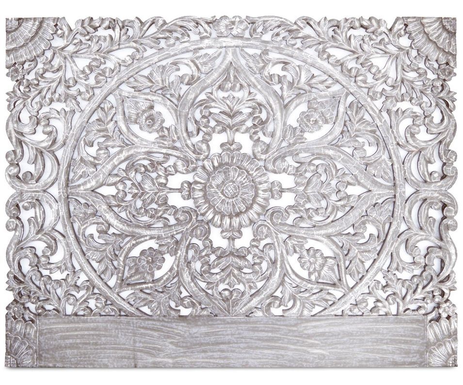 Tête de lit bois argenté Siera 180 cm - Photo n°1