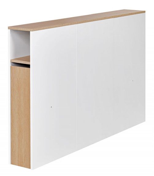 Tête de lit bois blanc et chêne clair Nomade 140 cm - Photo n°1