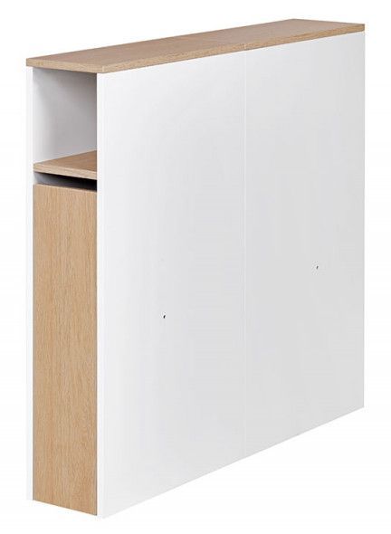 Tête de lit bois blanc et chêne clair Nomade 90 cm - Photo n°1