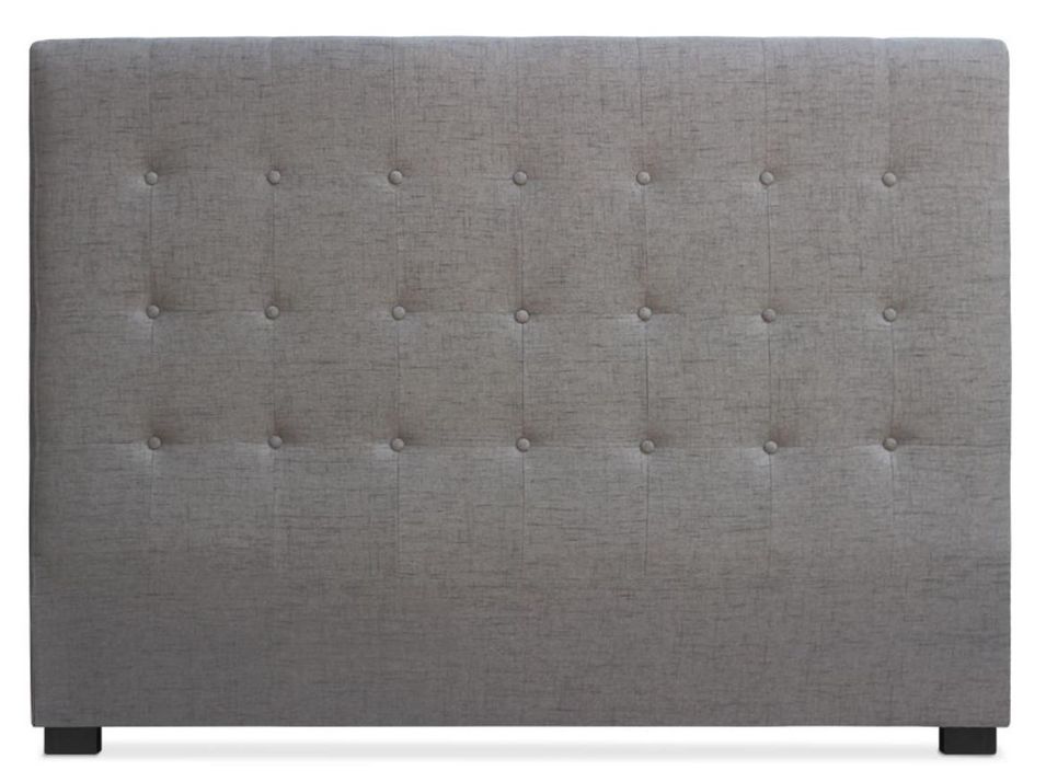 Tête de lit capitonnée Tissu Taupe 160 Luxa - Photo n°1