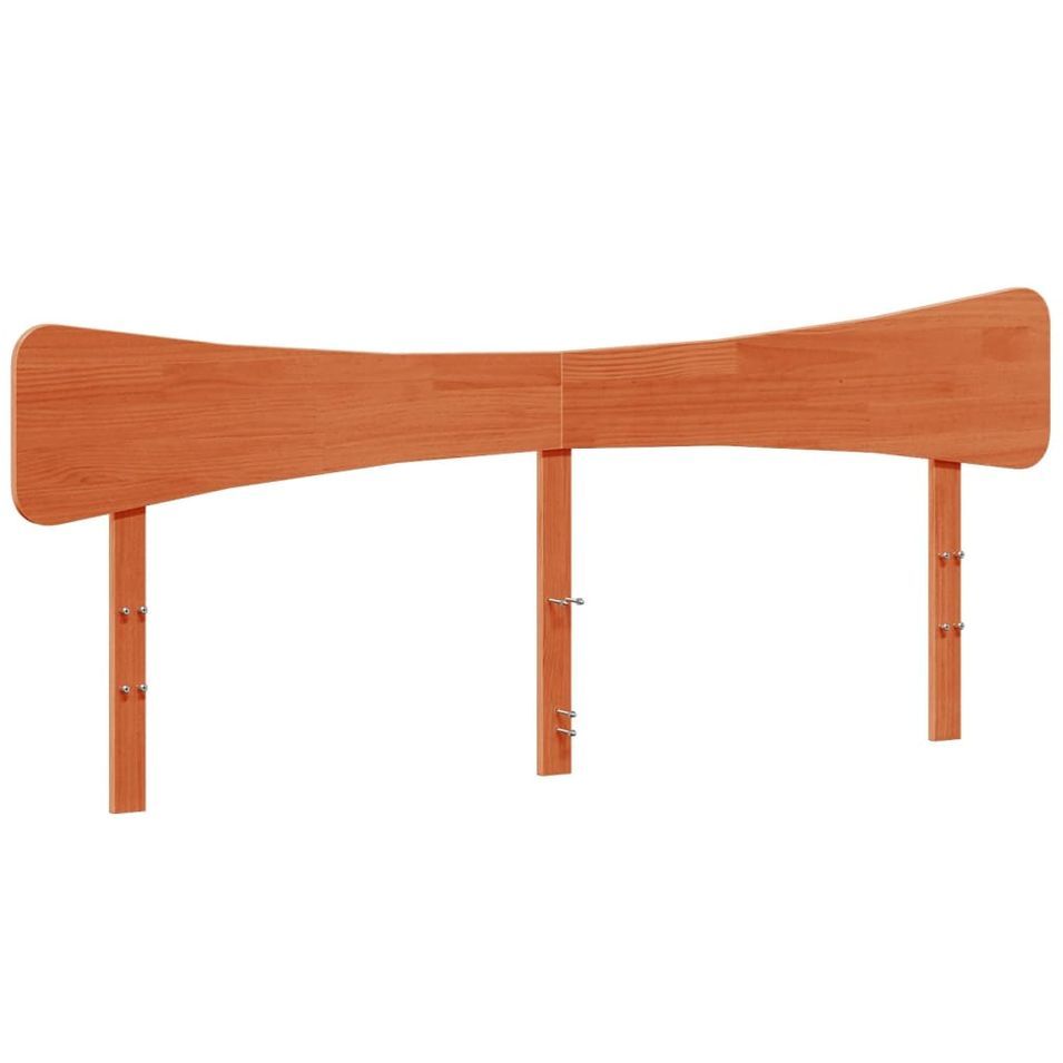 Tête de lit cire marron 180 cm bois massif de pin - Photo n°1