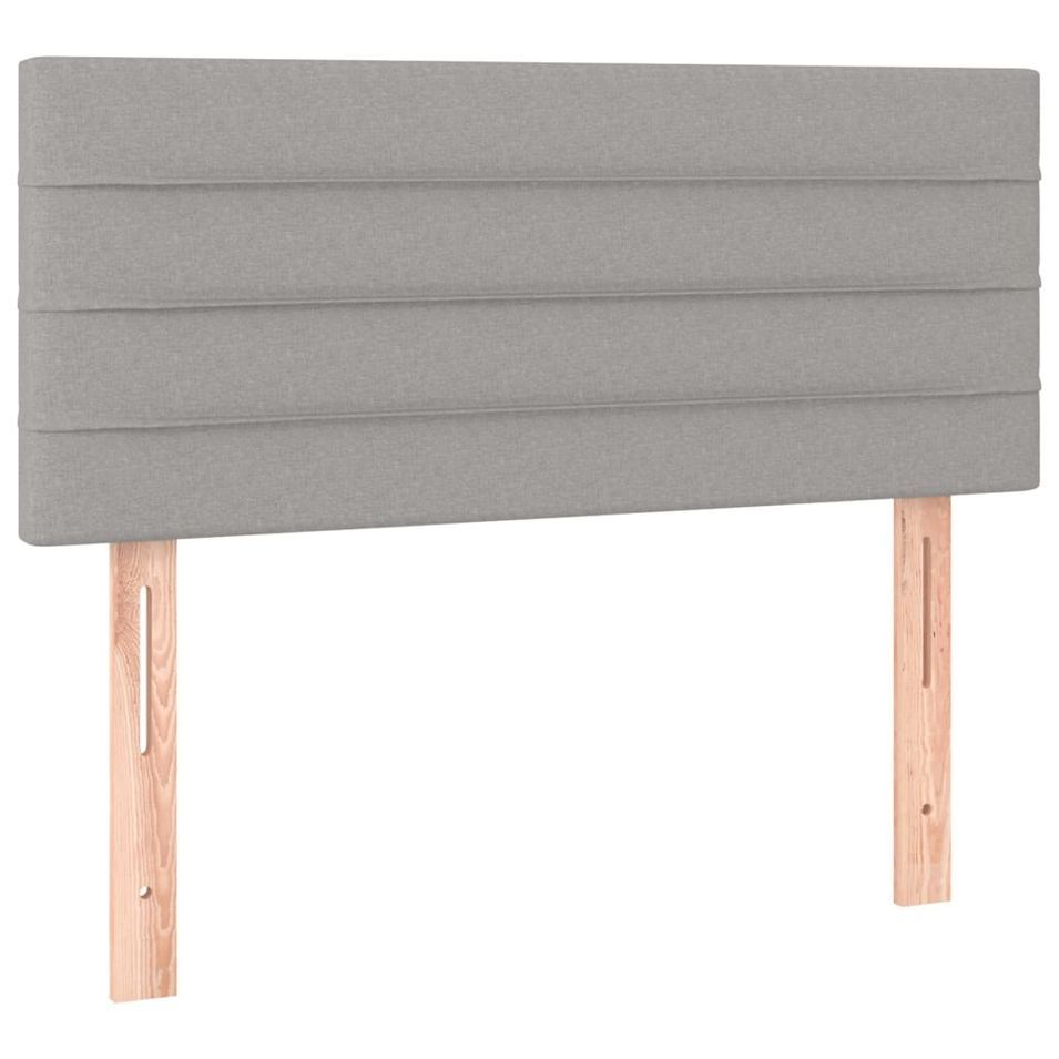 Tête de lit Gris clair 80x5x78/88 cm Tissu - Photo n°1