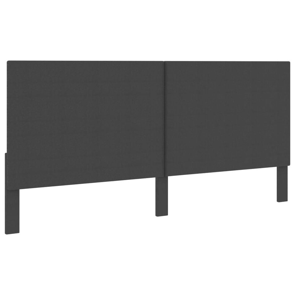 Tête de lit Gris foncé Tissu 200x200 cm - Photo n°1