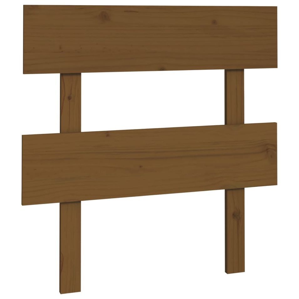 Tête de lit Marron miel 78,5x3x81 cm Bois massif de pin - Photo n°1