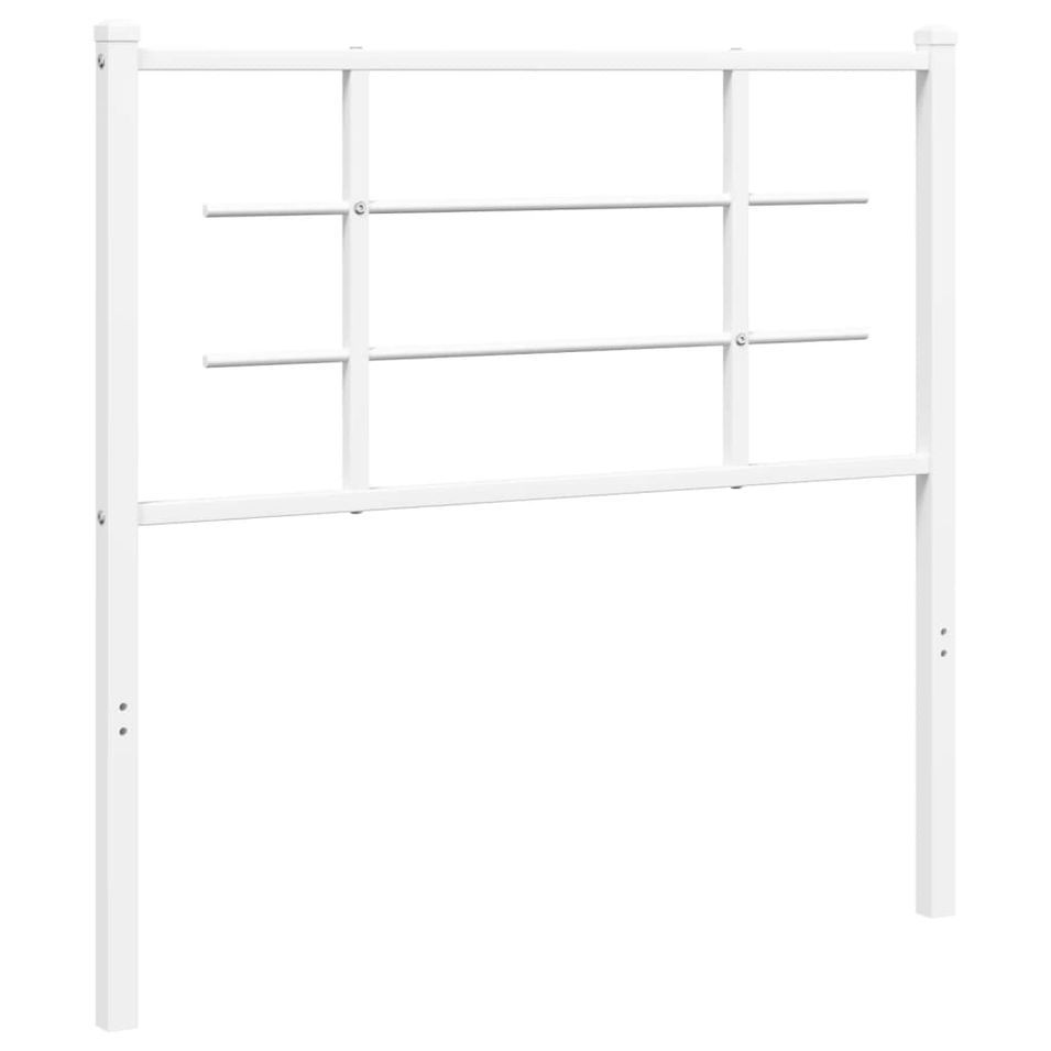 Tête de lit métal blanc 100 cm - Photo n°1